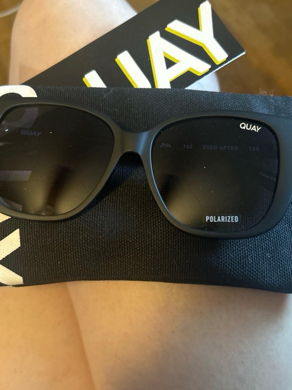 Quay Australia Black Polarized Sunglasses